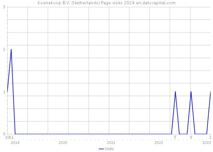 Koenekoop B.V. (Netherlands) Page visits 2024 