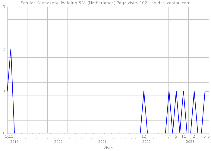 Sander Koenekoop Holding B.V. (Netherlands) Page visits 2024 
