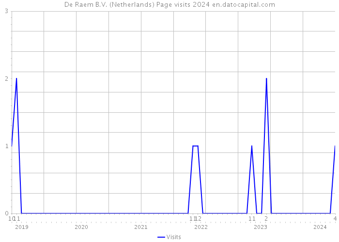 De Raem B.V. (Netherlands) Page visits 2024 