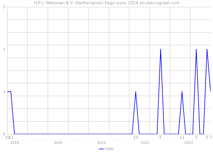 H.P.J. Witteman B.V. (Netherlands) Page visits 2024 