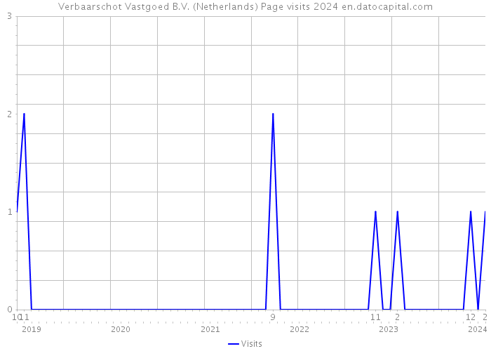 Verbaarschot Vastgoed B.V. (Netherlands) Page visits 2024 