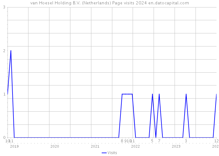 van Hoesel Holding B.V. (Netherlands) Page visits 2024 