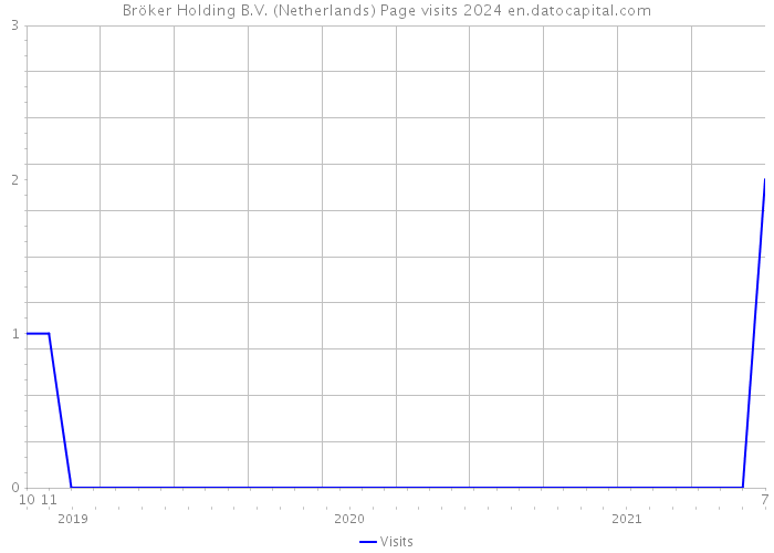 Bröker Holding B.V. (Netherlands) Page visits 2024 