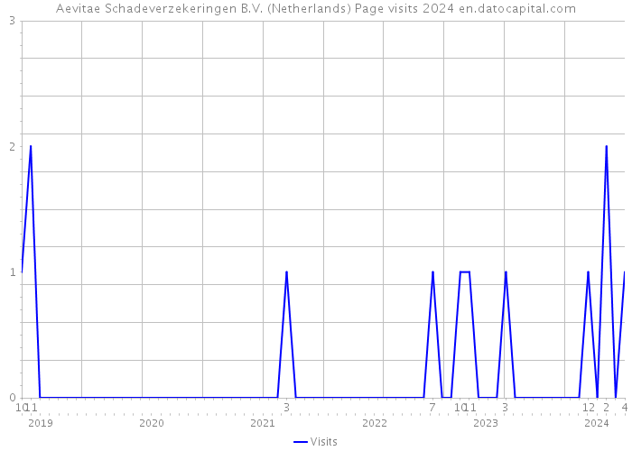 Aevitae Schadeverzekeringen B.V. (Netherlands) Page visits 2024 