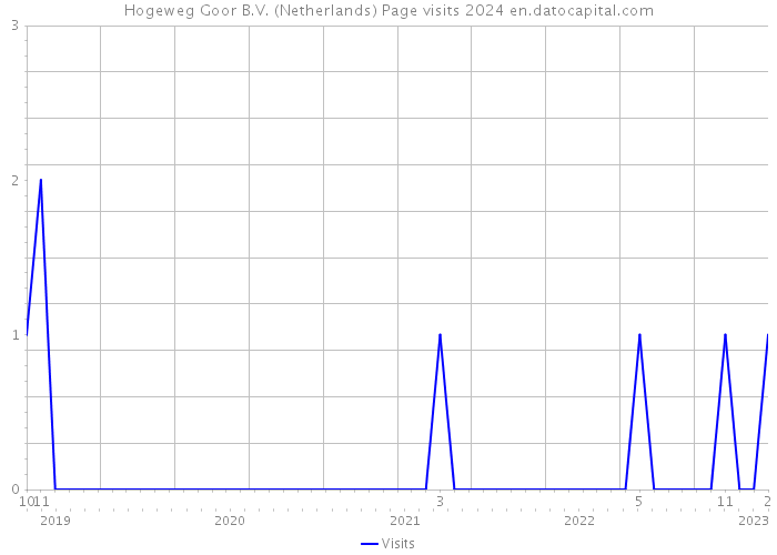 Hogeweg Goor B.V. (Netherlands) Page visits 2024 