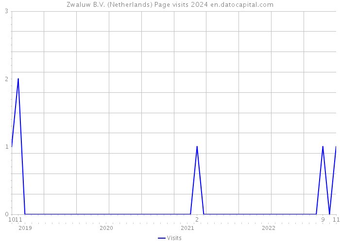 Zwaluw B.V. (Netherlands) Page visits 2024 