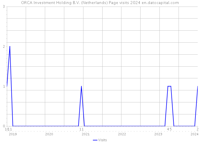 ORCA Investment Holding B.V. (Netherlands) Page visits 2024 