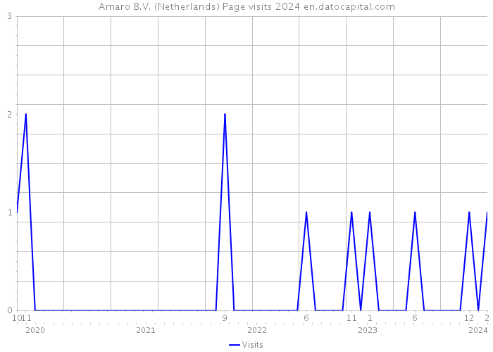 Amaro B.V. (Netherlands) Page visits 2024 