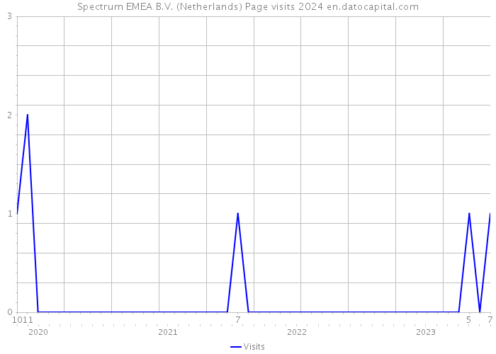 Spectrum EMEA B.V. (Netherlands) Page visits 2024 