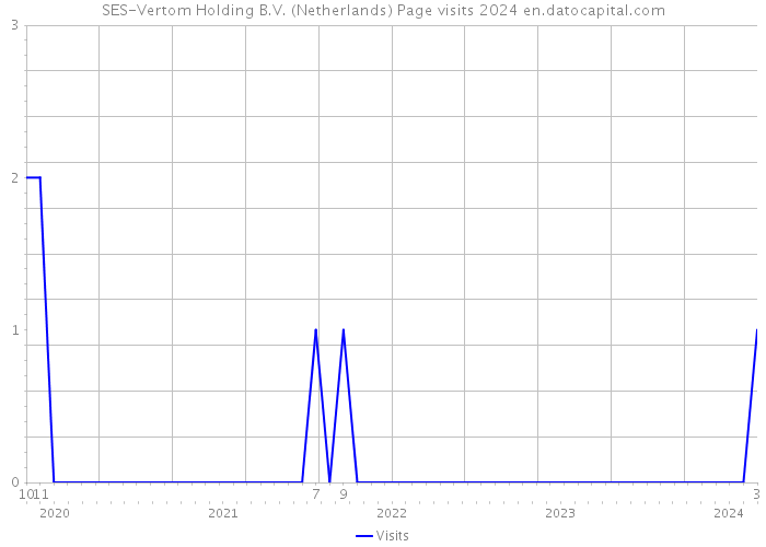 SES-Vertom Holding B.V. (Netherlands) Page visits 2024 