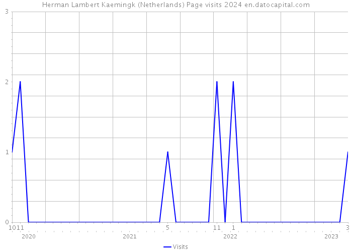Herman Lambert Kaemingk (Netherlands) Page visits 2024 