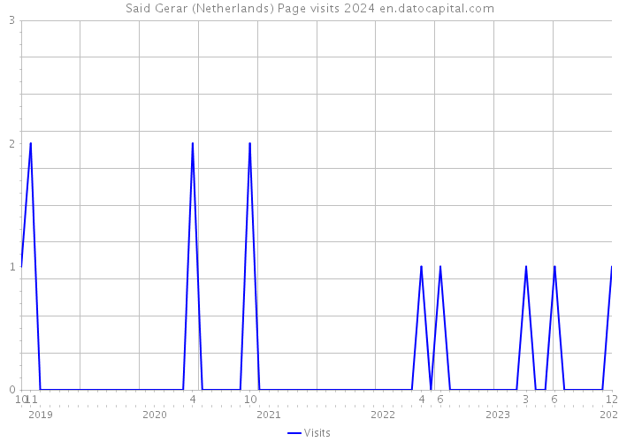 Said Gerar (Netherlands) Page visits 2024 