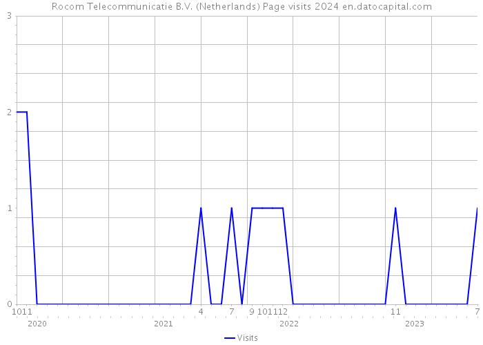 Rocom Telecommunicatie B.V. (Netherlands) Page visits 2024 