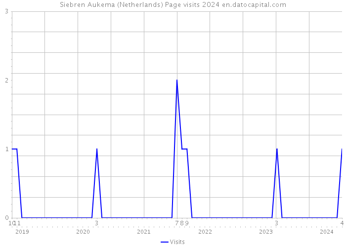 Siebren Aukema (Netherlands) Page visits 2024 