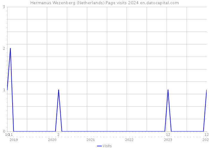 Hermanus Wezenberg (Netherlands) Page visits 2024 