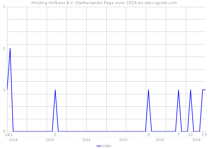 Holding Hofkens B.V. (Netherlands) Page visits 2024 