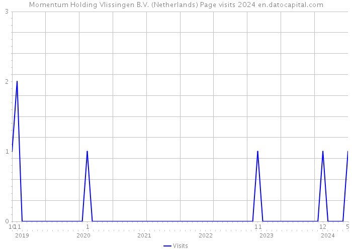 Momentum Holding Vlissingen B.V. (Netherlands) Page visits 2024 