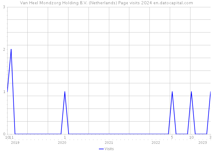 Van Heel Mondzorg Holding B.V. (Netherlands) Page visits 2024 
