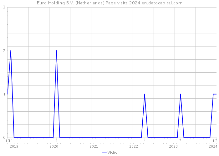 Euro Holding B.V. (Netherlands) Page visits 2024 