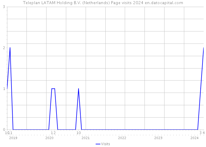 Teleplan LATAM Holding B.V. (Netherlands) Page visits 2024 