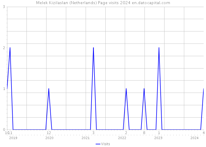 Melek Kizilaslan (Netherlands) Page visits 2024 