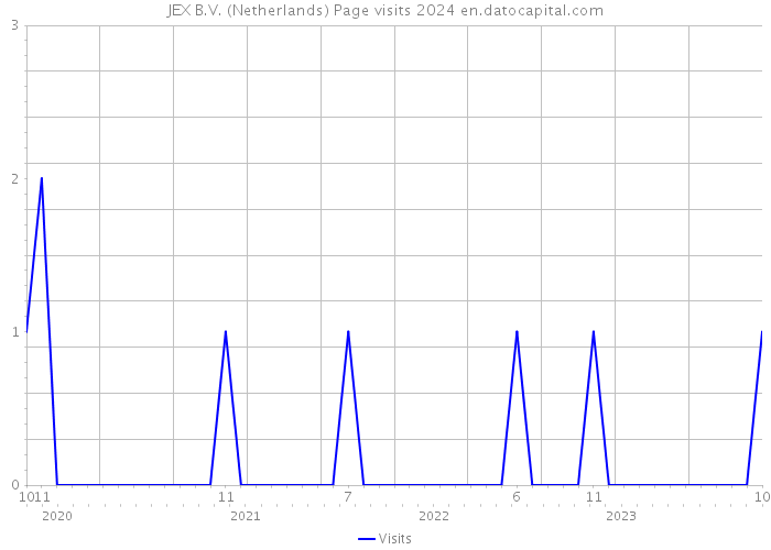 JEX B.V. (Netherlands) Page visits 2024 