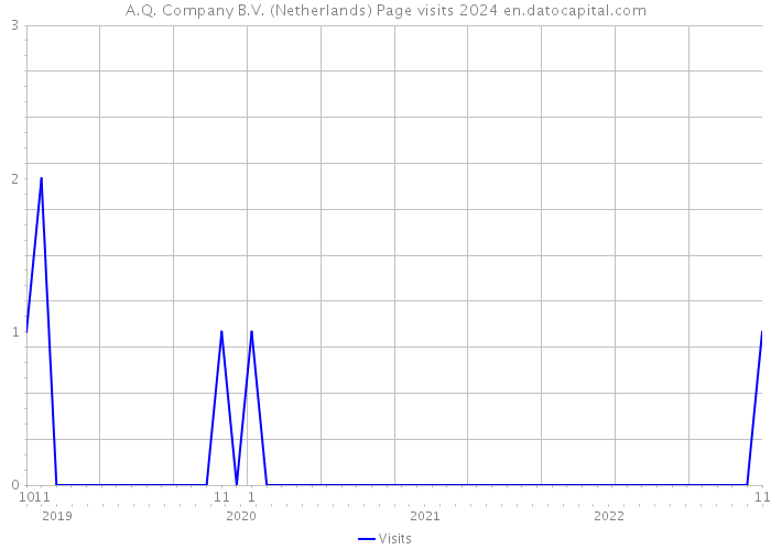 A.Q. Company B.V. (Netherlands) Page visits 2024 