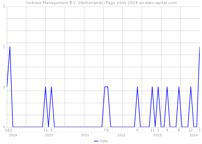 Verbiest Management B.V. (Netherlands) Page visits 2024 