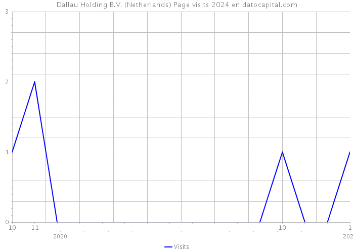 Dallau Holding B.V. (Netherlands) Page visits 2024 