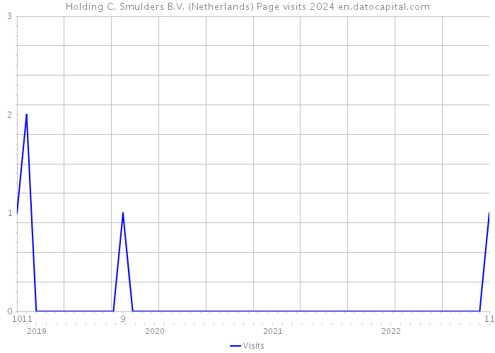 Holding C. Smulders B.V. (Netherlands) Page visits 2024 