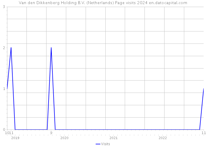 Van den Dikkenberg Holding B.V. (Netherlands) Page visits 2024 