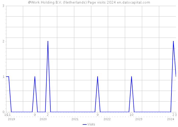 @Work Holding B.V. (Netherlands) Page visits 2024 