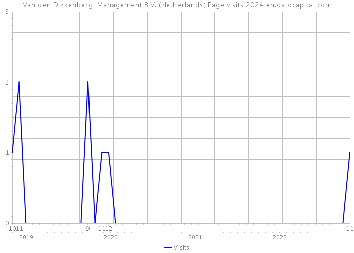 Van den Dikkenberg-Management B.V. (Netherlands) Page visits 2024 