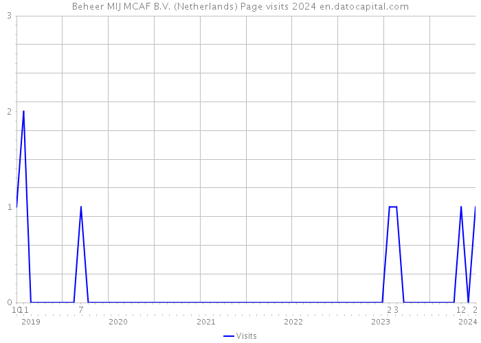 Beheer MIJ MCAF B.V. (Netherlands) Page visits 2024 