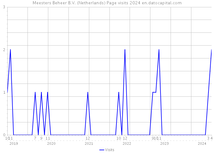 Meesters Beheer B.V. (Netherlands) Page visits 2024 