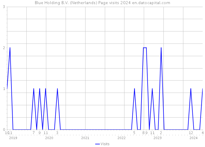 Blue Holding B.V. (Netherlands) Page visits 2024 