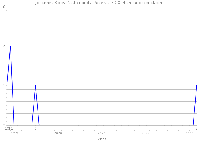 Johannes Sloos (Netherlands) Page visits 2024 