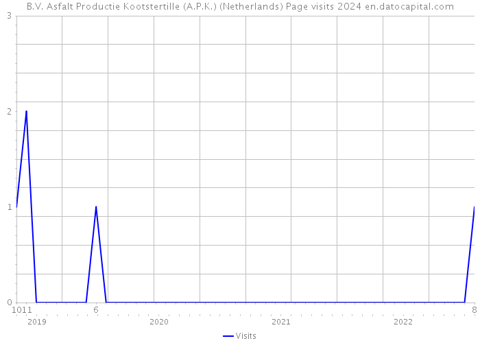 B.V. Asfalt Productie Kootstertille (A.P.K.) (Netherlands) Page visits 2024 