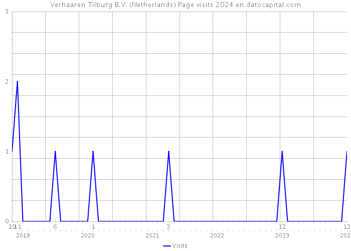 Verhaaren Tilburg B.V. (Netherlands) Page visits 2024 