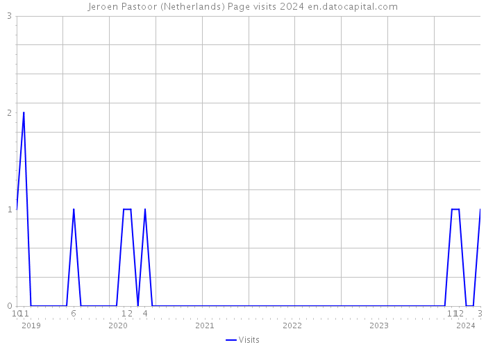 Jeroen Pastoor (Netherlands) Page visits 2024 