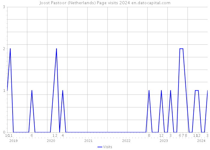 Joost Pastoor (Netherlands) Page visits 2024 