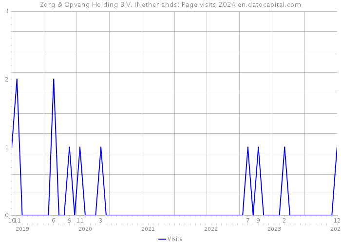 Zorg & Opvang Holding B.V. (Netherlands) Page visits 2024 