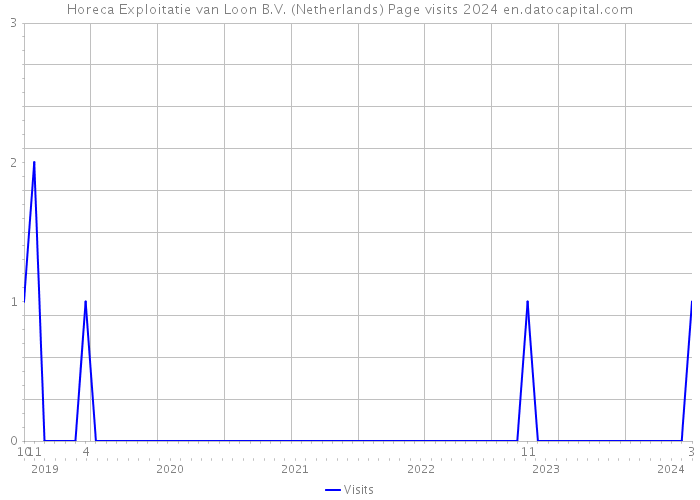 Horeca Exploitatie van Loon B.V. (Netherlands) Page visits 2024 