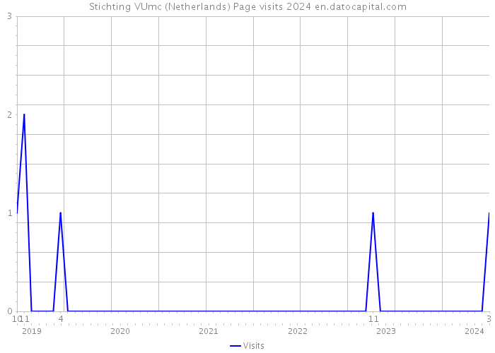 Stichting VUmc (Netherlands) Page visits 2024 