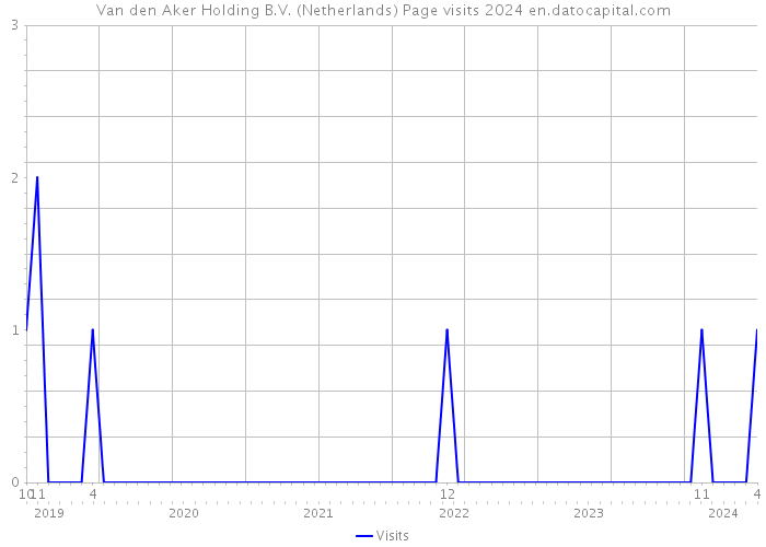 Van den Aker Holding B.V. (Netherlands) Page visits 2024 