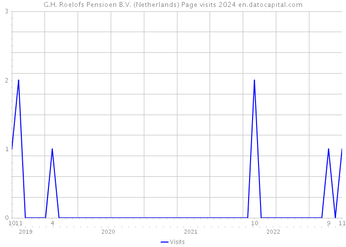 G.H. Roelofs Pensioen B.V. (Netherlands) Page visits 2024 