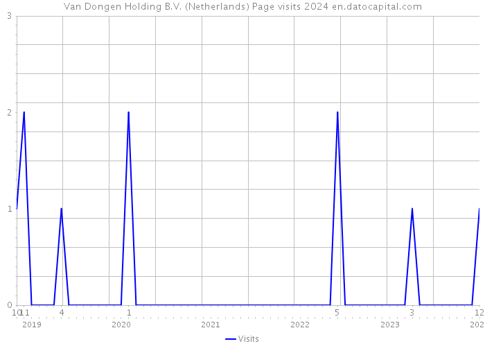 Van Dongen Holding B.V. (Netherlands) Page visits 2024 