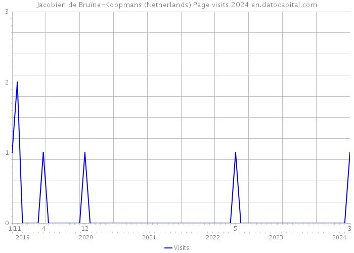 Jacobien de Bruïne-Koopmans (Netherlands) Page visits 2024 