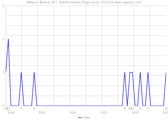 Wilbers Beheer B.V. (Netherlands) Page visits 2024 