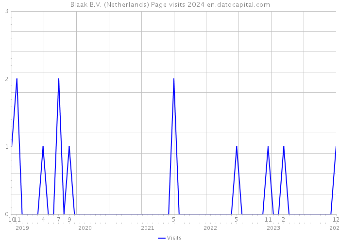 Blaak B.V. (Netherlands) Page visits 2024 